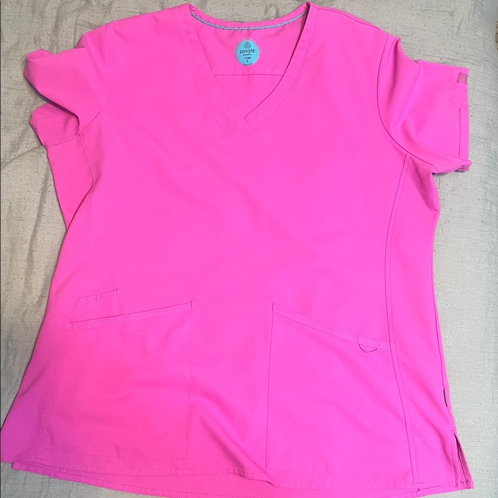 Zavate brand. Hot pink scrub set both large. Jogger pants
